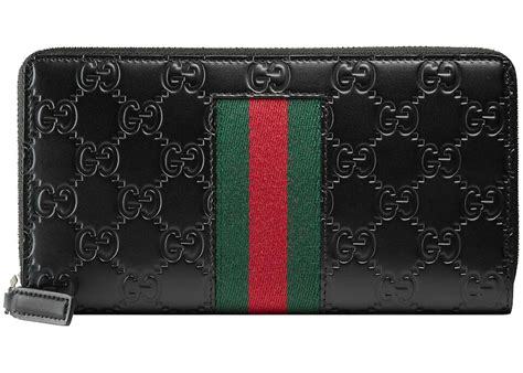 gucci zipper wallet|gucci signature zip around wallet.